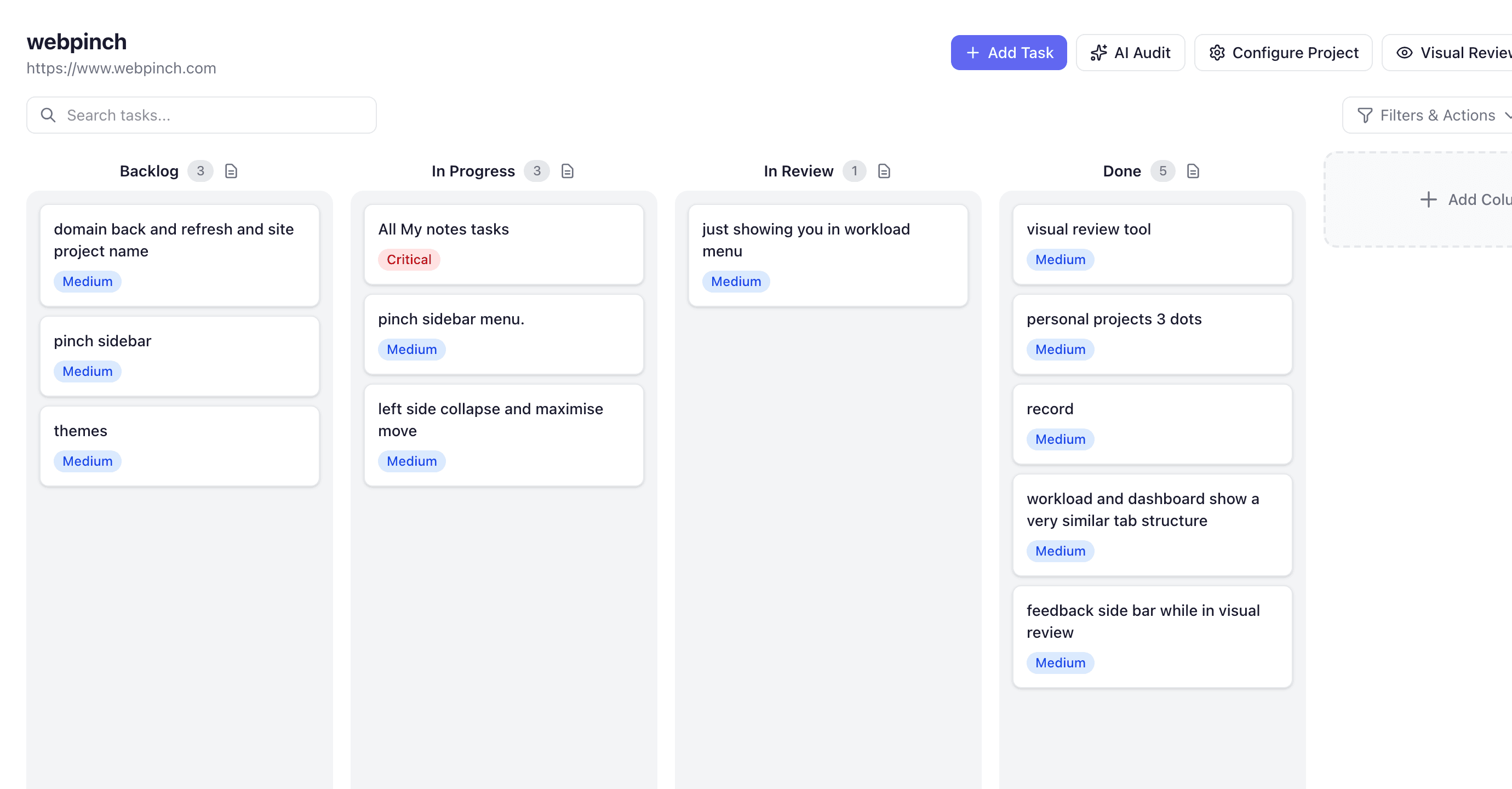 WebPinch — Every pin becomes a tracked task